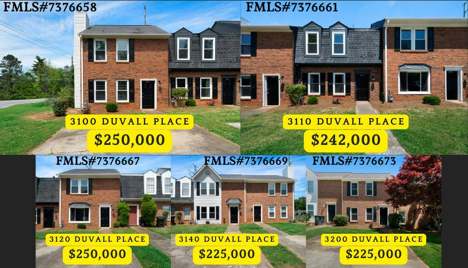 <span style="font-weight: bold;">5 Townhomes in Downtown Kennesaw </span>